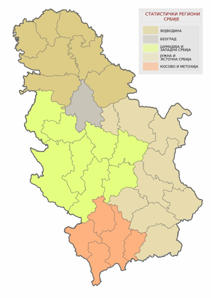 Industrijske zone Južne Srbije – mapa regiona sa glavnim industrijskim i logističkim lokacijama