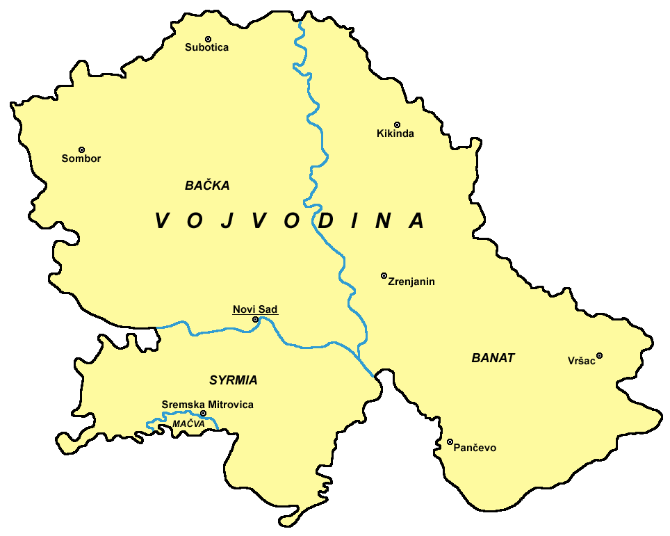 Industrijske zone Vojvodine – mapa regiona sa glavnim industrijskim i logističkim lokacijama