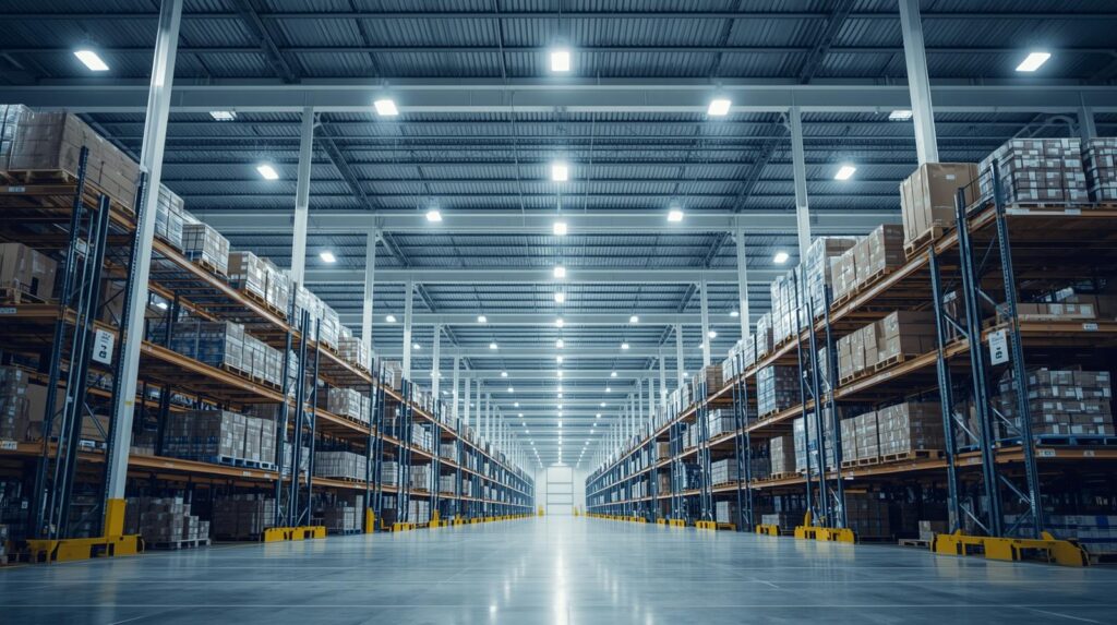 LED rasveta u magacinima – high-bay sistem osvetljenja u industrijskoj hali